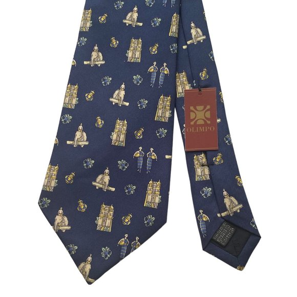 Olimpo Designer Silk Tie - Picture 1 of 1